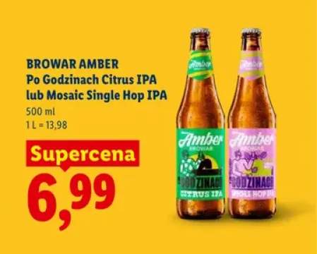 Piwo Browar Amber Po Godzinach Mosaic Single Hop IPA