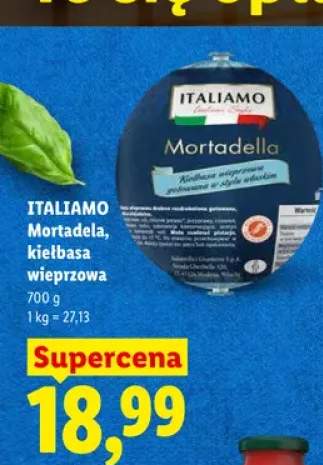 Mortadela kiełbasa wieprzowa Italiamo