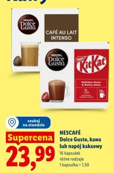 Kawa w kapsułkach Nescafé Dolce Gusto Café au Lait Intenso
