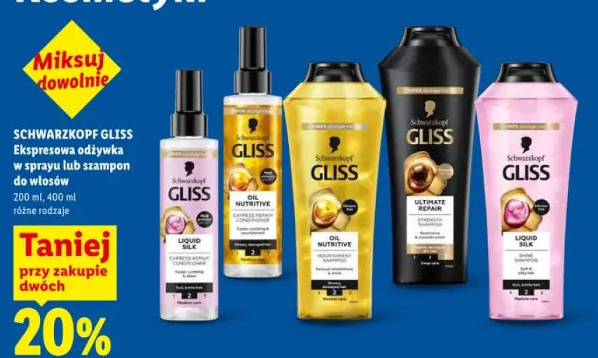 Szampon do włosów Schwarzkopf Gliss Oil Nutritive