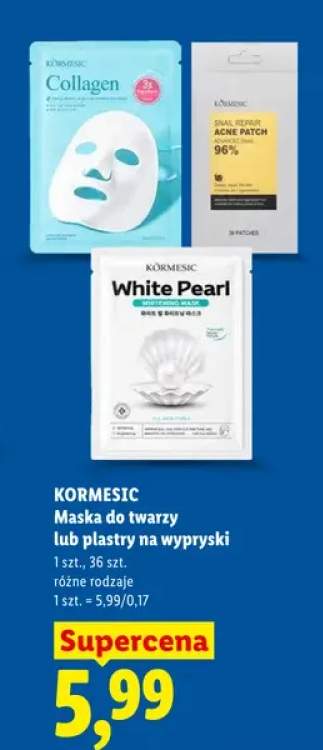 Maska do twarzy Kormesic White Pearl