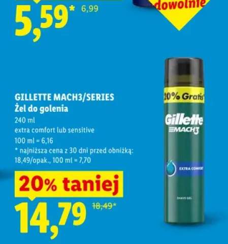 Żel do golenia Gillette Series Sensitive