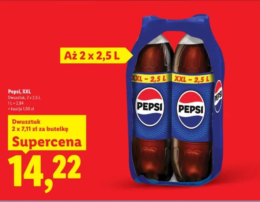 Napój gazowany Pepsi XXL 2-pak