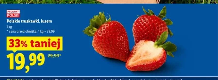 Truskawki luzem Ryneczek Lidla polskie