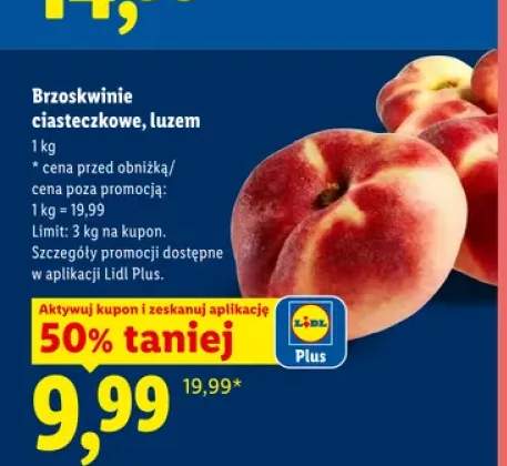 Brzoskwinie ciasteczkowe luzem