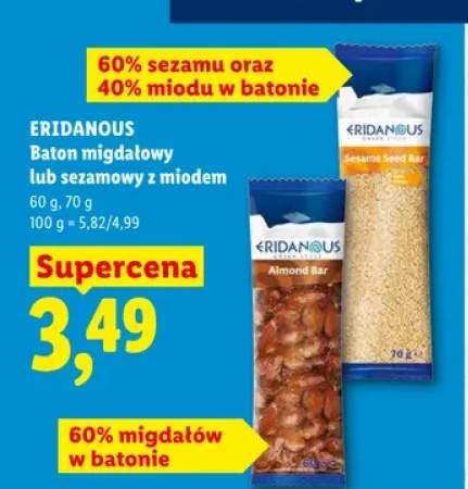 Baton sezamowy z miodem Eridanous