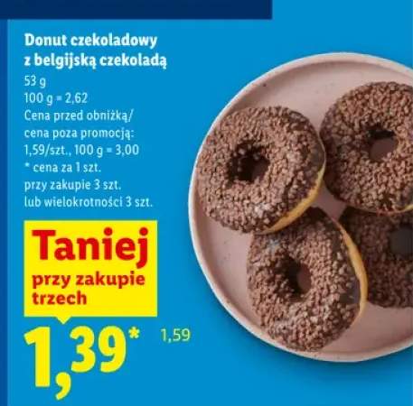 Donut czekoladowy z belgijską czekoladą