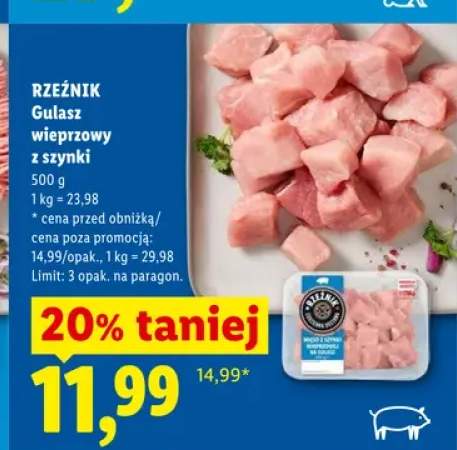 Gulasz wieprzowy z szynki Rzeźnik