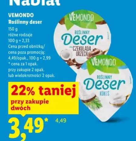 Deser roślinny czekolada-orzech Vemondo