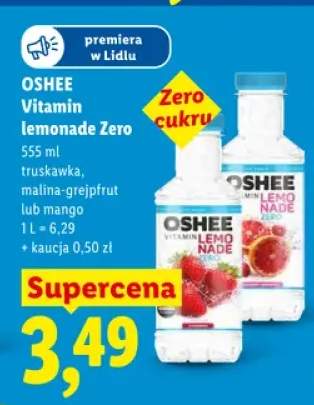 Napój Vitamin Lemonade Zero truskawka Oshee