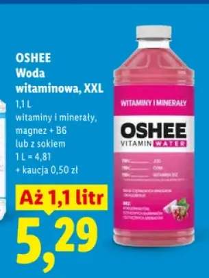 Woda witaminowa XXL magnez + B6 Oshee