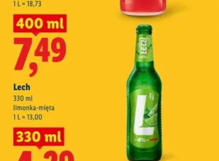 Piwo bezalkoholowe Lech Free limonka-mięta