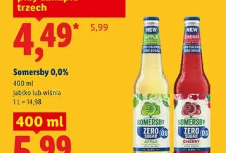 Piwo bezalkoholowe Somersby 0,0% jabłko