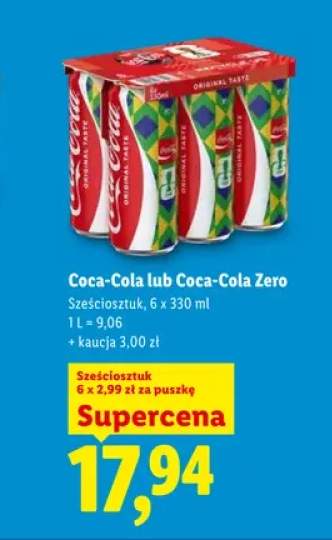 Napój gazowany Coca-Cola Zero 6-pak