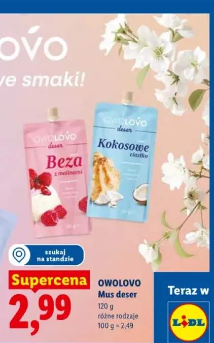 Mus deserowy Owolovo Beza z malinami
