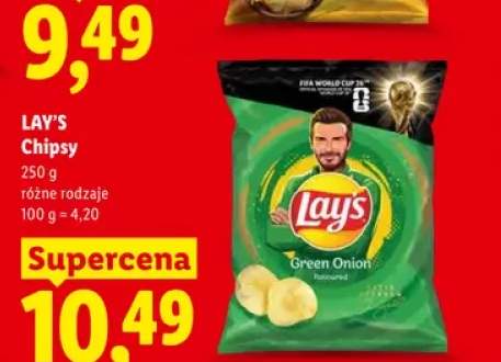 Chipsy Lay's o smaku zielonej cebulki