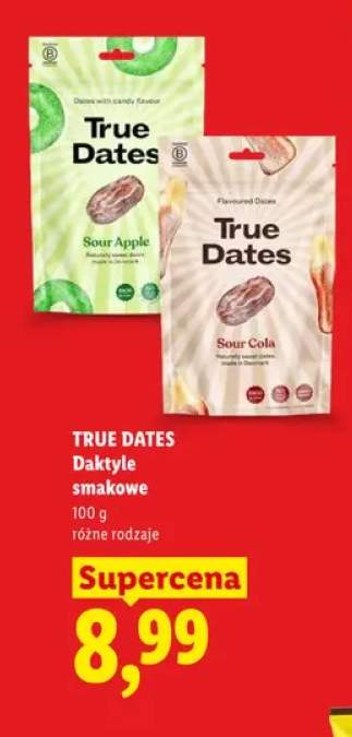 Daktyle smakowe True Dates Sour Apple