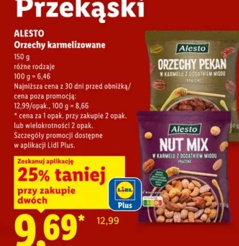 Mieszanka orzechów w karmelu Alesto