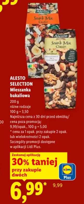 Mieszanka bakaliowa Snack Mix Exotic Alesto Selection