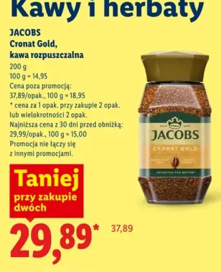 Kawa rozpuszczalna Jacobs Cronat Gold
