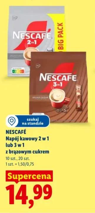 Napój kawowy Nescafe 2 w 1 20-pak