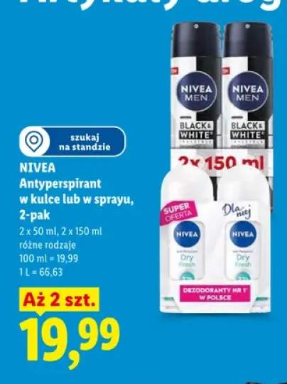 Antyperspirant w kulce Nivea 2-pak