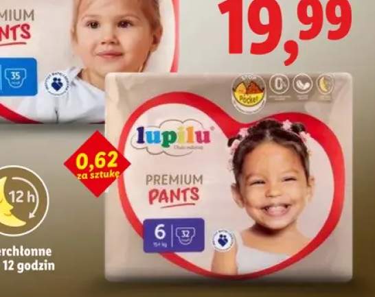 Pieluchomajtki Lupilu Premium Pants 6
