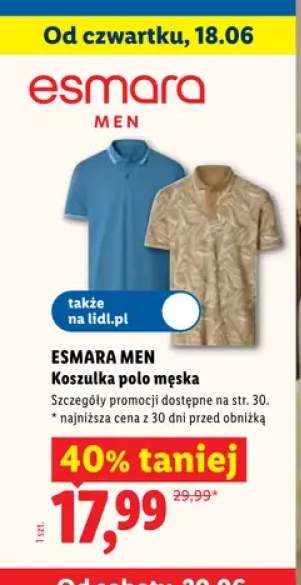 Koszulka polo męska Esmara Men