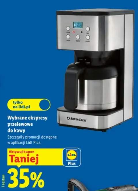 Ekspres przelewowy do kawy Silvercrest