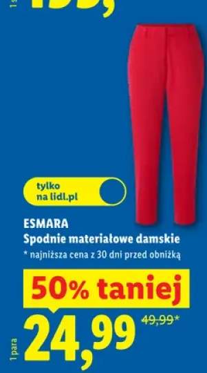 Spodnie materiałowe damskie Esmara