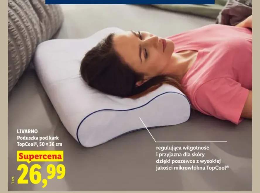 Poduszka pod kark LIVARNO TopCool