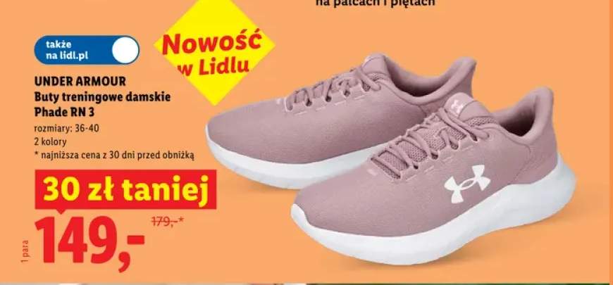 Buty treningowe damskie Under Armour Phade RN 3