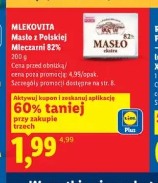 Masło z Polskiej Mleczarni 82% Mlekovita