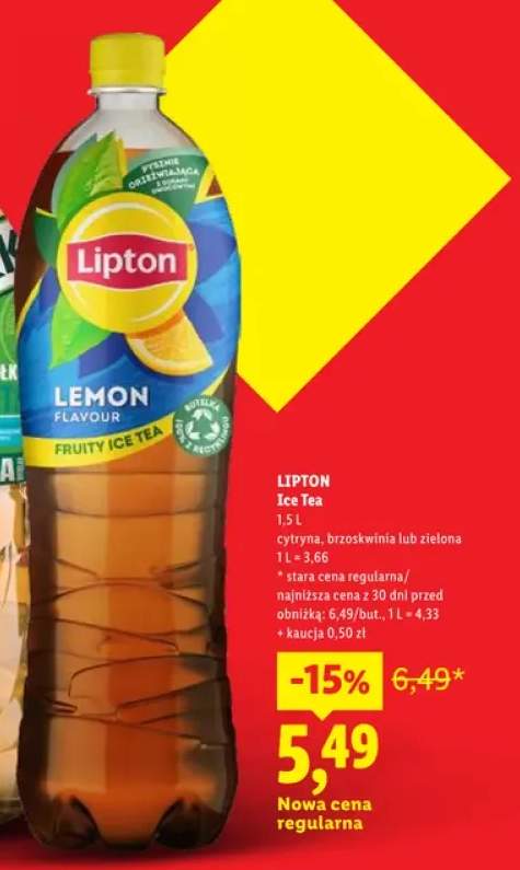 Napój herbaciany Lipton Ice Tea brzoskwinia
