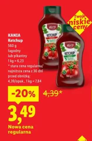 Ketchup łagodny Kania