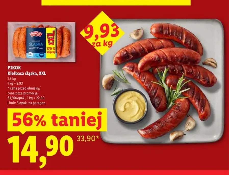 Kiełbasa śląska Pikok XXL
