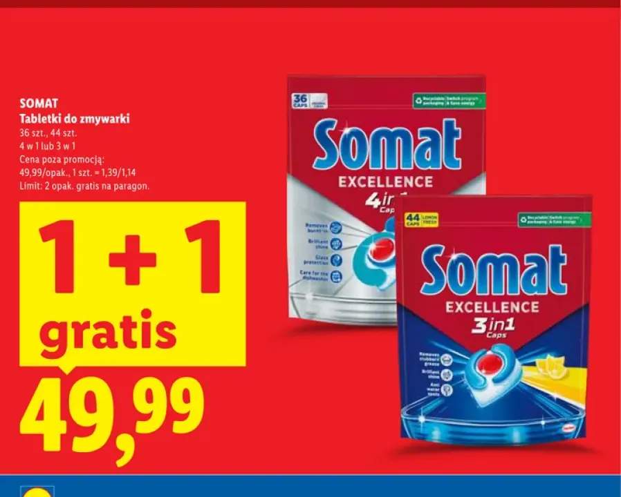 Tabletki do zmywarki Somat Excellence 3 in 1