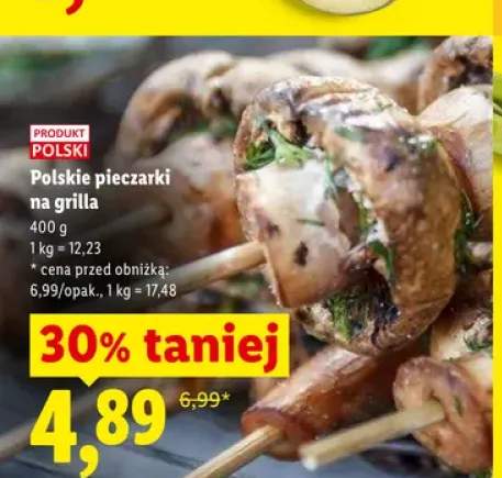Pieczarki na grilla polskie