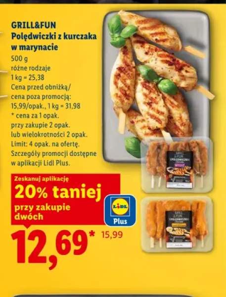 Polędwiczki z kurczaka w marynacie Grill&Fun