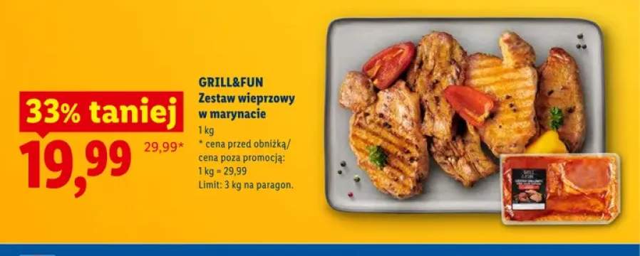Zestaw wieprzowy w marynacie Grill&Fun
