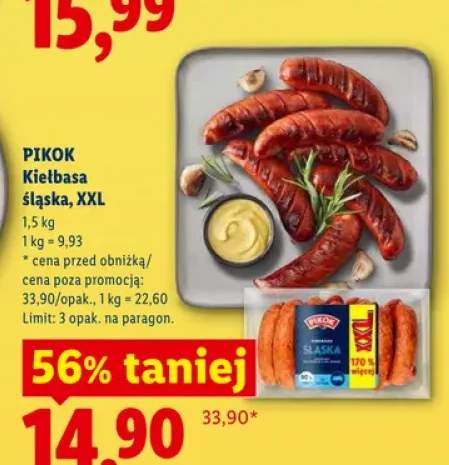 Kiełbasa śląska Pikok XXL