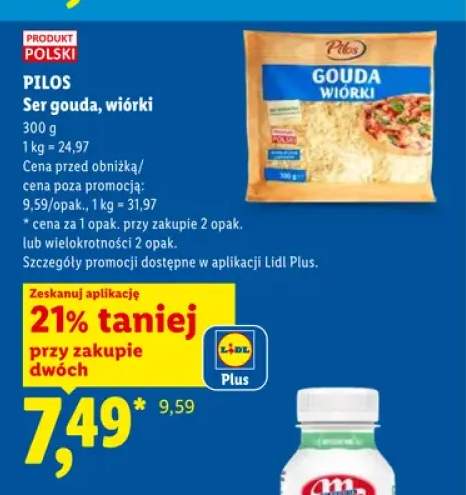 Ser gouda wiórki Pilos