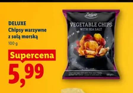 Chipsy warzywne z solą morską Deluxe