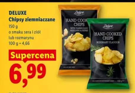 Chipsy ziemniaczane o smaku sera i ziół Deluxe