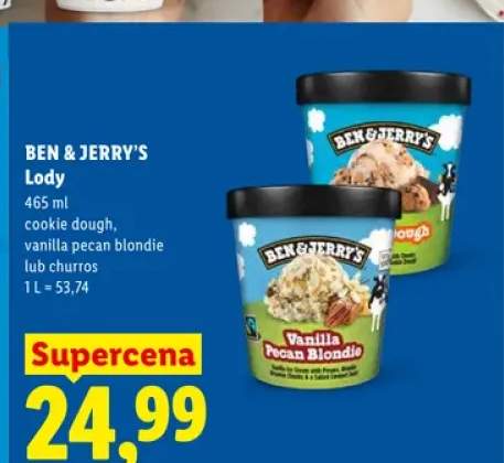 Lody Cookie Dough Ben & Jerry's
