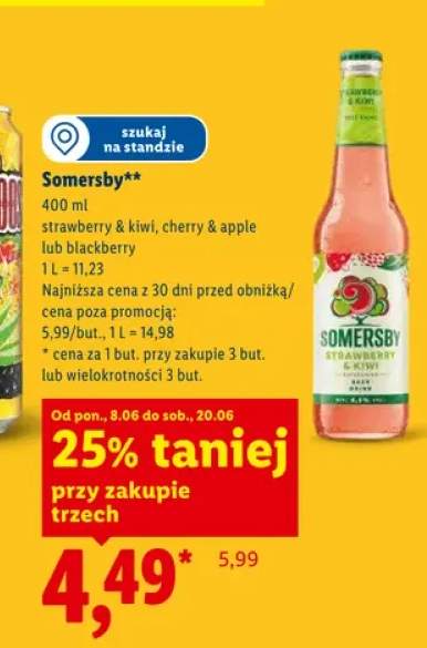 Piwo Somersby Strawberry & Kiwi