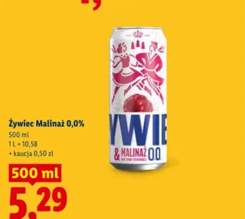 Piwo bezalkoholowe Żywiec Malinaż