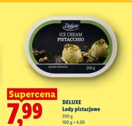 Lody pistacjowe Deluxe