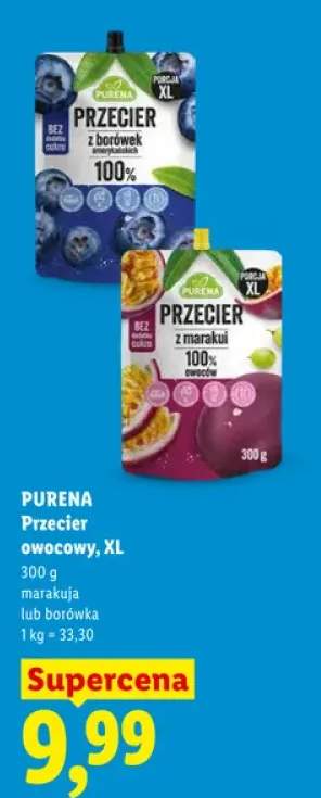 Przecier owocowy Purena borówka XL