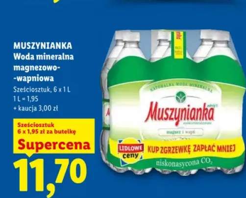 Woda mineralna Muszynianka magnezowo-wapniowa 6-pak